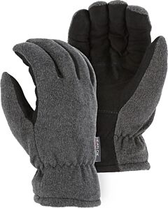 Majestic 1666 Winter Lined Deerskin Drivers Gloves With Fleece Back