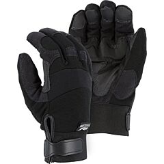 Majestic 2139Bkh Winter Lined Mechanics Gloves With Pvc Double Palm