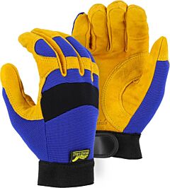 Majestic 2154 Mechanics Gloves With Grain Cowhide Palm