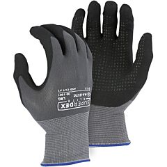 Majestic 30-1001 Premium Foam Nitrile Palm Gloves With Dots On Nylon/Spandex Liner