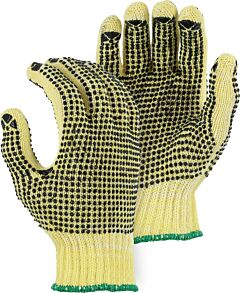Majestic 3110P Cotton Plated Cut Resistant Gloves Kevlar With Pvc Dots