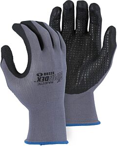Majestic 3228D Gloves Micro Foam Nitrile Palm W/Black Dots Large