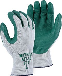 Majestic 3230 Atlas 350 Knit Gloves W/Green Nitrile Palm