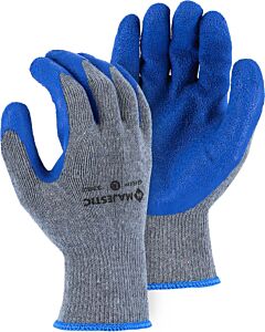 Majestic 3382 Rubber Palm Knit Gloves Grey/Blue