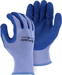 Majestic 3385A Rubber Palm Knit Gloves Grey/Blue