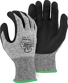 Majestic 35-1565 Ppe Cut Resistant Gloves Foam Dipped Palm Gry