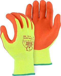 Majestic 35-4565 Cut-Less Watchdog Gloves Hi-Vis Knit With Foam Nitrile Palm