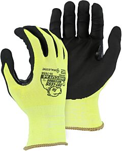 Majestic 35-7466 Foam Nitrile Palm Dipped Cut Resistant Gloves, Ansi A4