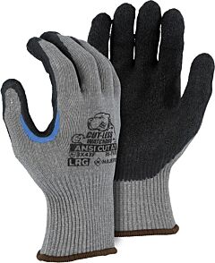Majestic 35-7650 Cut-Less Watchdog Knit Gloves With Crinkle Latex Palm