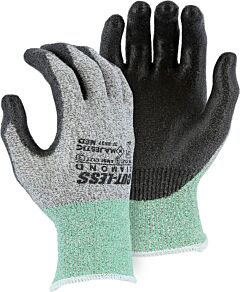 Majestic 37-3537 Cut-Less Diamond Knit Gloves With Polyurethane Palm