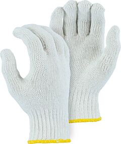 Majestic 3806W Heavyweight Cotton/Poly String Knit Gloves, White