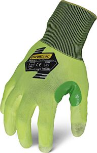 Ironclad Kkc2Pu-Y Knit A2 Hppe Pu Touch Hi-Viz, Vending Pack Gloves