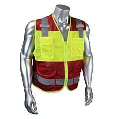 Radians Csv6-01Z Custom Type O Class 1 Safety Vest, Red