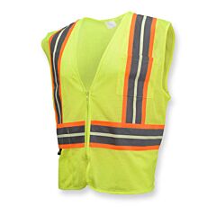 Radians Sv22Gl-2Zgm Glow-In-The-Dark Economy Safety Vest, Class 2, Green