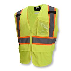 Radians Sv272T-2Zgm Multipurpose Surveyor Tether Vest With Contrasting Trim, Class 2, Green