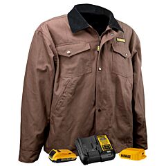 Dewalt Dchj083Td1 Tobacco Barn Coat With Battery