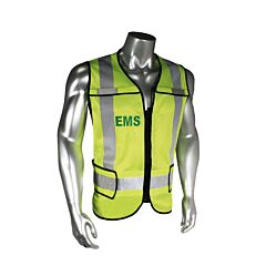 Radians Lhv-5-Pc-Zr-Ems Ems Safety Vest, Lime Green With Black Trim
