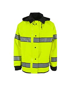 Neese 4703Rjh3M Reversible Jacket, Class 3, Hi-Vis, Lime/Black