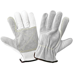 Global Glove 3150G Premium Goatskin Palm And Split Cowhide Back Drivers Gloves