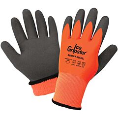 Global Glove Ice Gripster 380Int Cut Resistant Hi-Vis Double-Coated Low Temperature Gloves, Cut Level A3