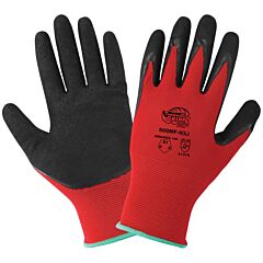 Global Glove Tsunami Grip 500Mf-T Mf Double-Dipped Mach Finish Nitrile Coated Retail Ready Cut Resistant Gloves, Cut Level A1