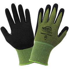 Global Glove Tsunami Grip Xft 568Xft-Ts Touch Screen Compatible Xtreme Foam Technology Coated Bamboo Cut Resistant Gloves, Cut Level A1