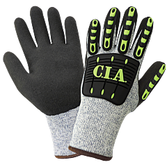 Global Glove Vise Gripster C.I.A. Cia300Int Low Temperature Cut/Impact Resistant Gloves, Cut Level A4