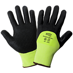 Global Glove Samurai Glove Cr183Nft-Rd Hi-Vis Cut Resistant Dotted Cut Resistant Gloves - Limited Stock, Cut Level A2