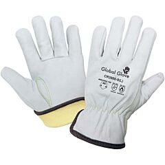 Global Glove Cr3900 Cut, Abrasion, And Puncture Resistant Grain Goatskin Gloves, Cut Level A5