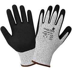 Global Glove Cr611Mf Cut Resistant Mach Finish Nitrile Double-Coated Gloves, Cut Level A4