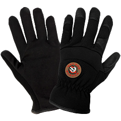 Global Glove Hot Rod Gloves Hr3200 Synthetic Leather Palm Performance Mechanics Style Gloves With A Spandex Back