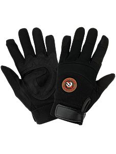 Global Glove Hot Rod Gloves Hr9000 Synthetic Leather Palm Performance Mechanics Style Gloves With A Spandex Back