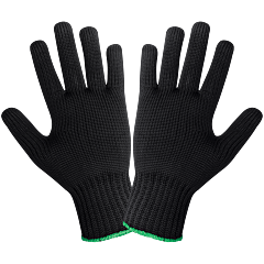 Global Glove Nb960 Heavyweight Black Nylon Knit Gloves