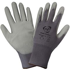 Global Glove Pug Pug-13 Gray Lightweight Polyurethane Coated Anti-Static/Electrostatic Compliant Cut Resistant Gloves, Cut Level A1