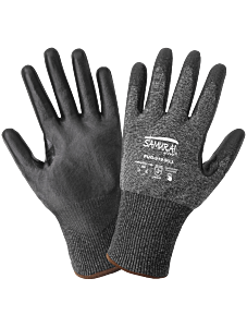 Global Glove Samurai Glove Pug-919 Polyurethane Coated 18-Gauge Tuffalene® Touch Screen Compatible Cut Resistant Gloves, Cut Level A9