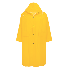 Global Glove Rcb89 49-Inch Long Pvc Rain Coat