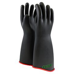 Novax 162-3-18 Class 3 Rubber Insulating Gloves With Contour Cuff - 18", Size 8