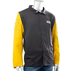 Ironcat 8053 Fr Cotton/Leather Jacket, Size 6X-Large