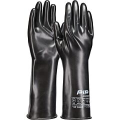 Pip But05/11 14" Long 20 Mil Butyl Rubber Gloves With Smooth Grip, Black, Size 11