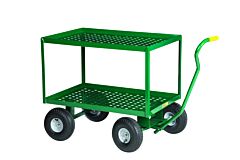 Little Giant 2Ldwp-2448-10Pg 2-Shelf Wagon Truck W/Perforated Deck, 24"W X 48"L, 1000 Lb Capacity