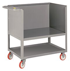 Little Giant 2Rp3S-2436-5Py Raised Platform Box Trucks With Lower Shelf, 24"W X 36"L, 1200 Lb Capacity
