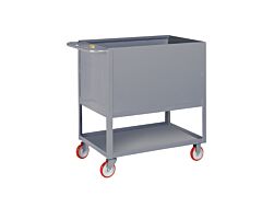 Little Giant 2Rp4S-2436-5Py Raised Platform Box Trucks With Lower Shelf, 24"W X 36"L, 1200 Lb Capacity
