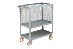 Little Giant 2Rp4X-1832-5Py Raised Platform Box Trucks With Lower Shelf, 18"W X 32"L, 1200 Lb Capacity