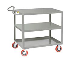 Little Giant 3Enlg-3060-6Py Ergonomic Shelf Truck, 30"W X 60"L, 2000 Lb Capacity