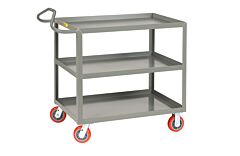 Little Giant 3Enlgl-3048-6Py Ergonomic Shelf Truck, 30"W X 48"L, 2000 Lb Capacity