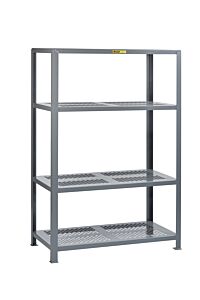 Little Giant 4Shp-2448-72 Perforated Welded Steel Shelving, 24"W X 48"L