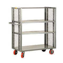 Little Giant Det3-A-3048-6Py 2-Sided Adjustable Shelf Truck, 30"W X 48"L, 3600 Lb Capacity
