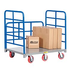 Little Giant Drb6W-3048-6Py 6-Wheel Double End Rack Platform Truck, 30"W X 48"L, 3600 Lb Capacity