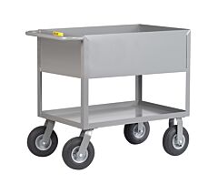 Little Giant Ds-2436X12-9P Cushion Load Deep Shelf Truck, 24"W X 36"L, 1200 Lb Capacity