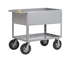 Little Giant Ds-2448X12-10Sr Cushion Load Deep Shelf Truck, 24"W X 48"L, 1200 Lb Capacity